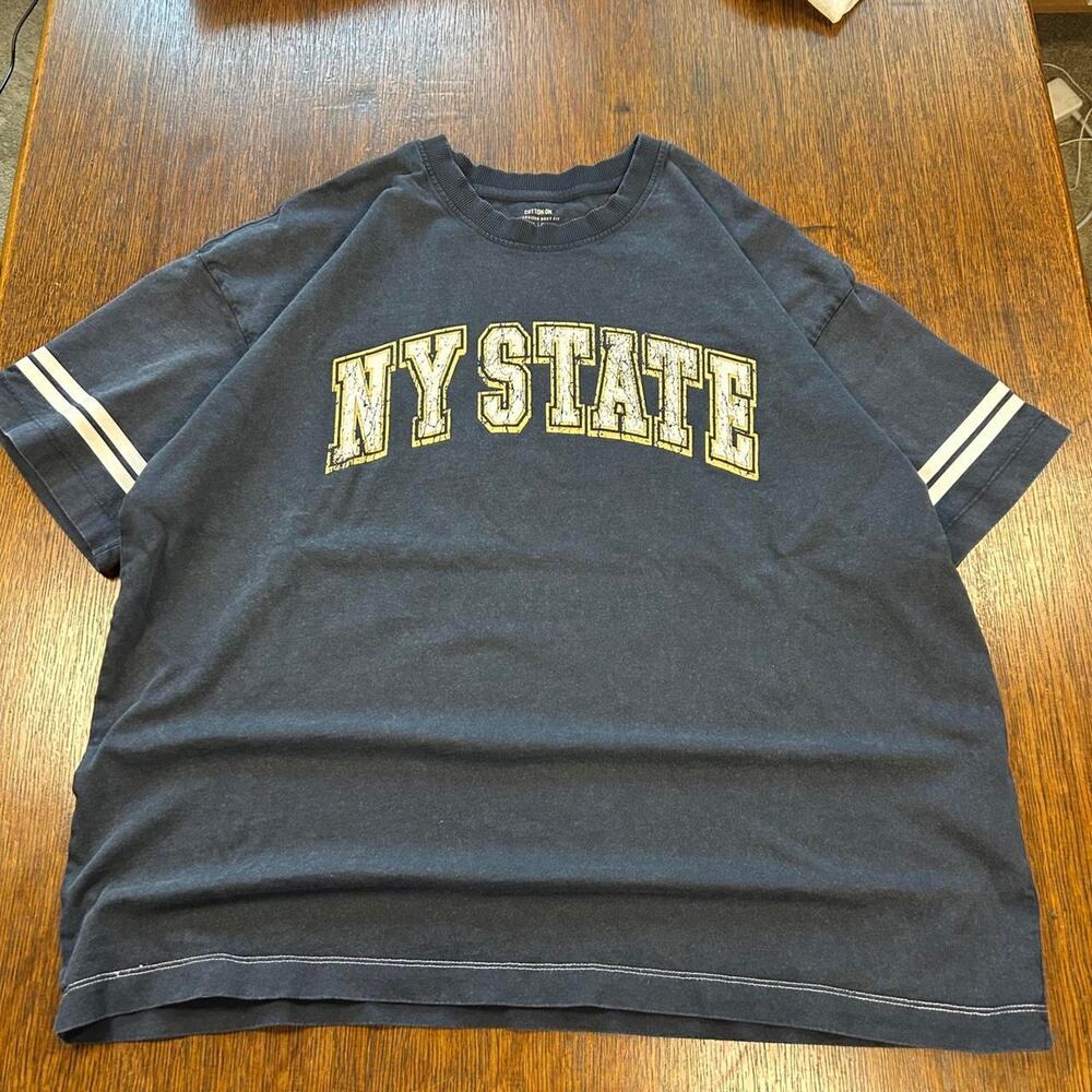Vintage style ny state graphic